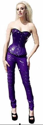 Фиолетовый корсет + брюки арт. K4002